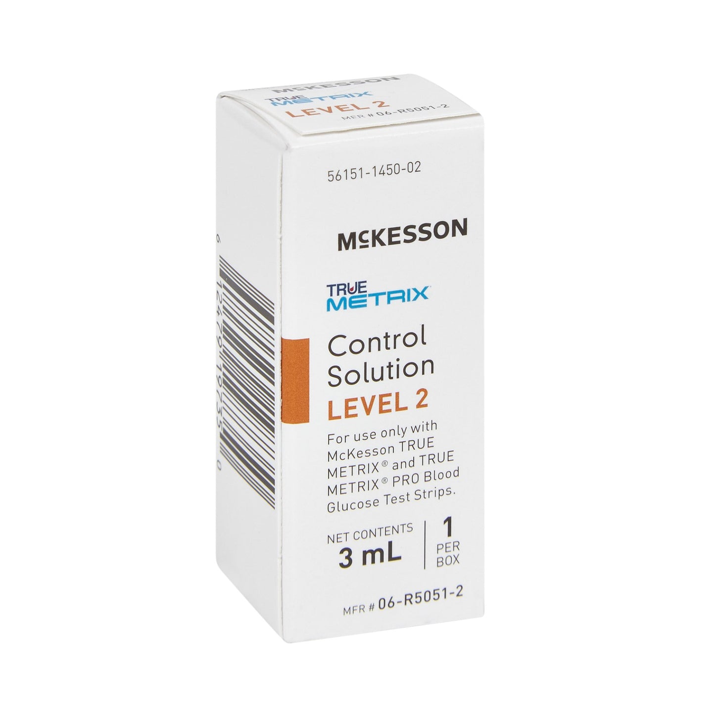 Blood Glucose Control Solution McKesson TRUE METRIX® 3 mL Level 2