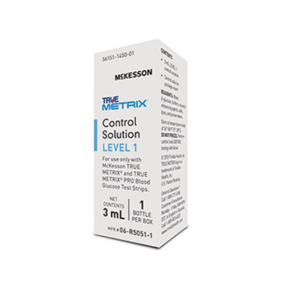 Blood Glucose Control Solution McKesson TRUE METRIX® 3 mL Level 1