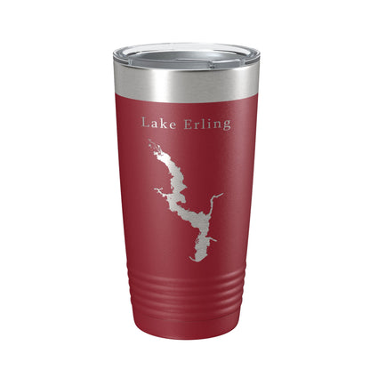 Lake Erling Map Tumbler Travel Mug Insulated Laser Engraved Coffee Cup Arkansas 20 oz-18