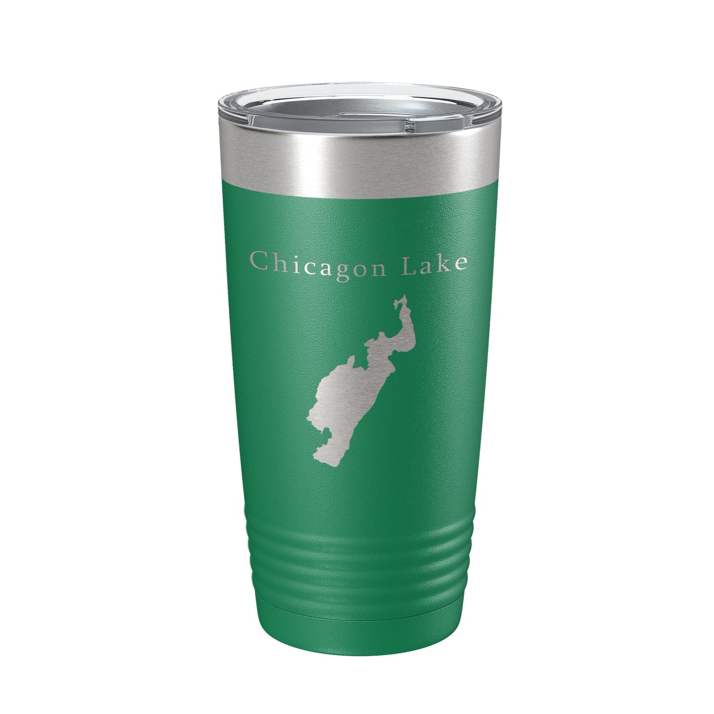 Chicagon Lake Map Tumbler Travel Mug Insulated Laser Engraved Coffee Cup Michigan 20 oz-9