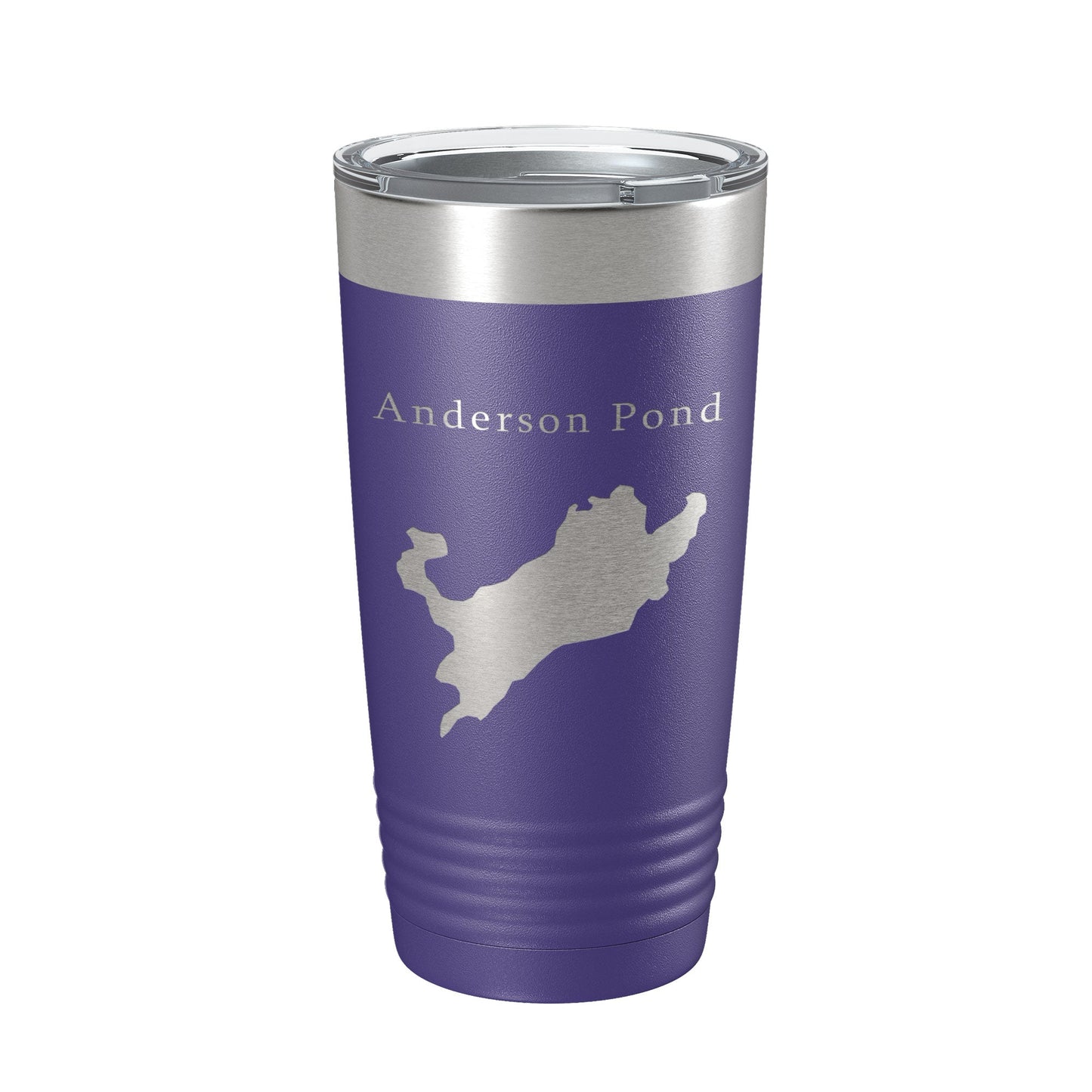 Anderson Pond Tumbler Lake Map Travel Mug Insulated Laser Engraved Coffee Cup Connecticut 20 oz-15