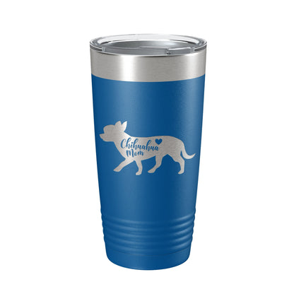 Chihuahua Mom Tumbler Dog Travel Mug Gift Insulated Laser Engraved Coffee Cup 20 oz-6