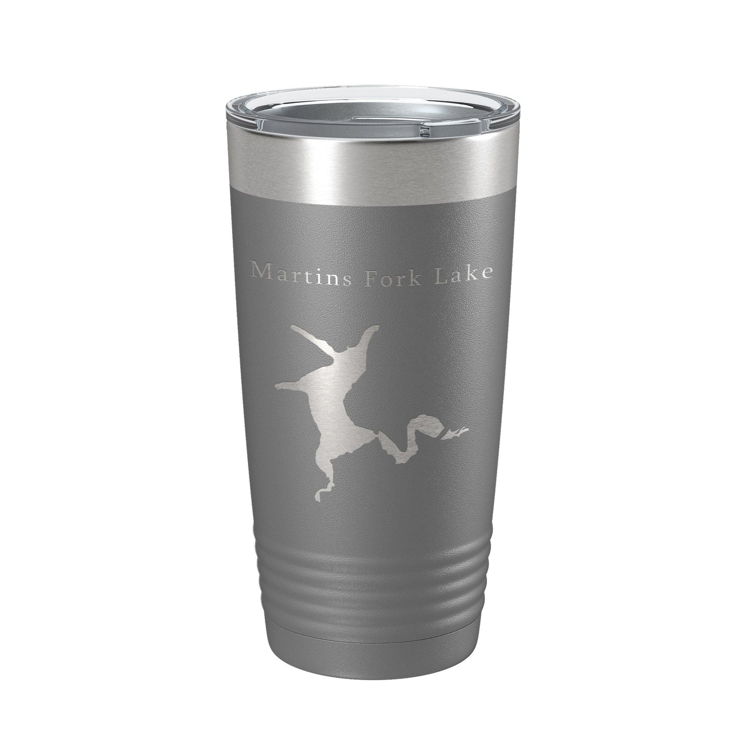 Martins Fork Lake Map Tumbler Travel Mug Insulated Laser Engraved Coffee Cup Kentucky 20 oz-16