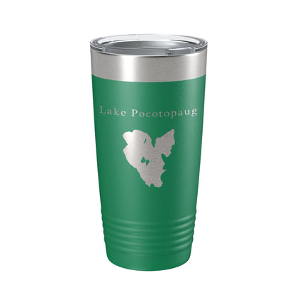 Lake Pocotopaug Map Tumbler Travel Mug Insulated Laser Engraved Coffee Cup Connecticut 20 oz-9