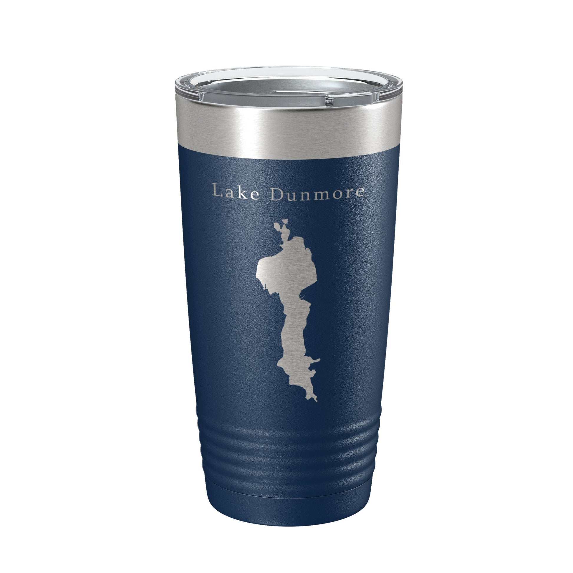 Lake Dunmore Map Tumbler Travel Mug Insulated Laser Engraved Coffee Cup Vermont 20 oz-2