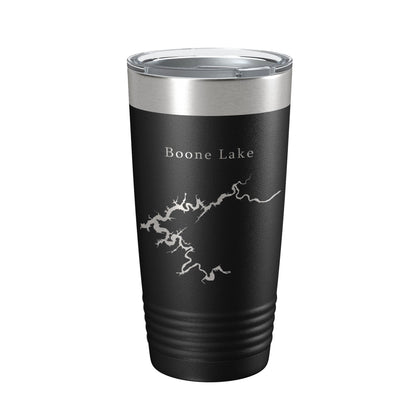 Boone Lake Map Tumbler Travel Mug Insulated Laser Engraved Coffee Cup Tennessee 20 oz-0