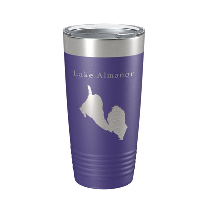 Lake Almanor Map Tumbler Travel Mug Insulated Laser Engraved Coffee Cup California 20 oz-15