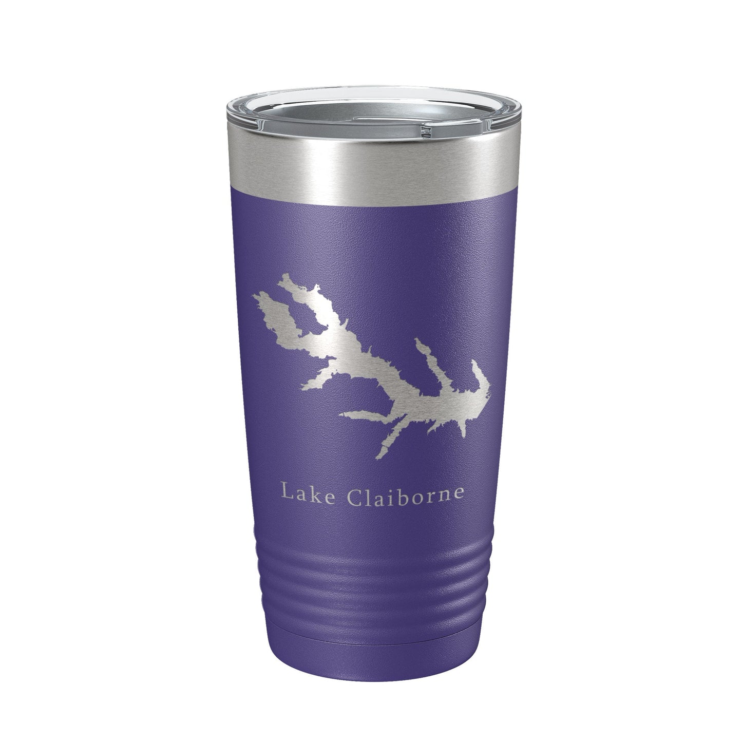 Lake Claiborne Map Tumbler Travel Mug Insulated Laser Engraved Coffee Cup Louisiana 20 oz-15