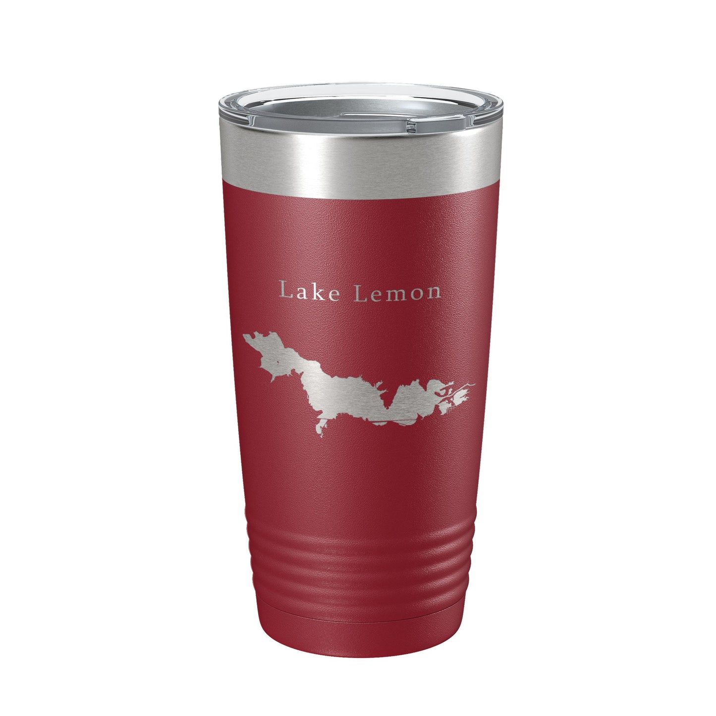 Lake Lemon Map Tumbler Travel Mug Insulated Laser Engraved Coffee Cup Indiana 20 oz-18
