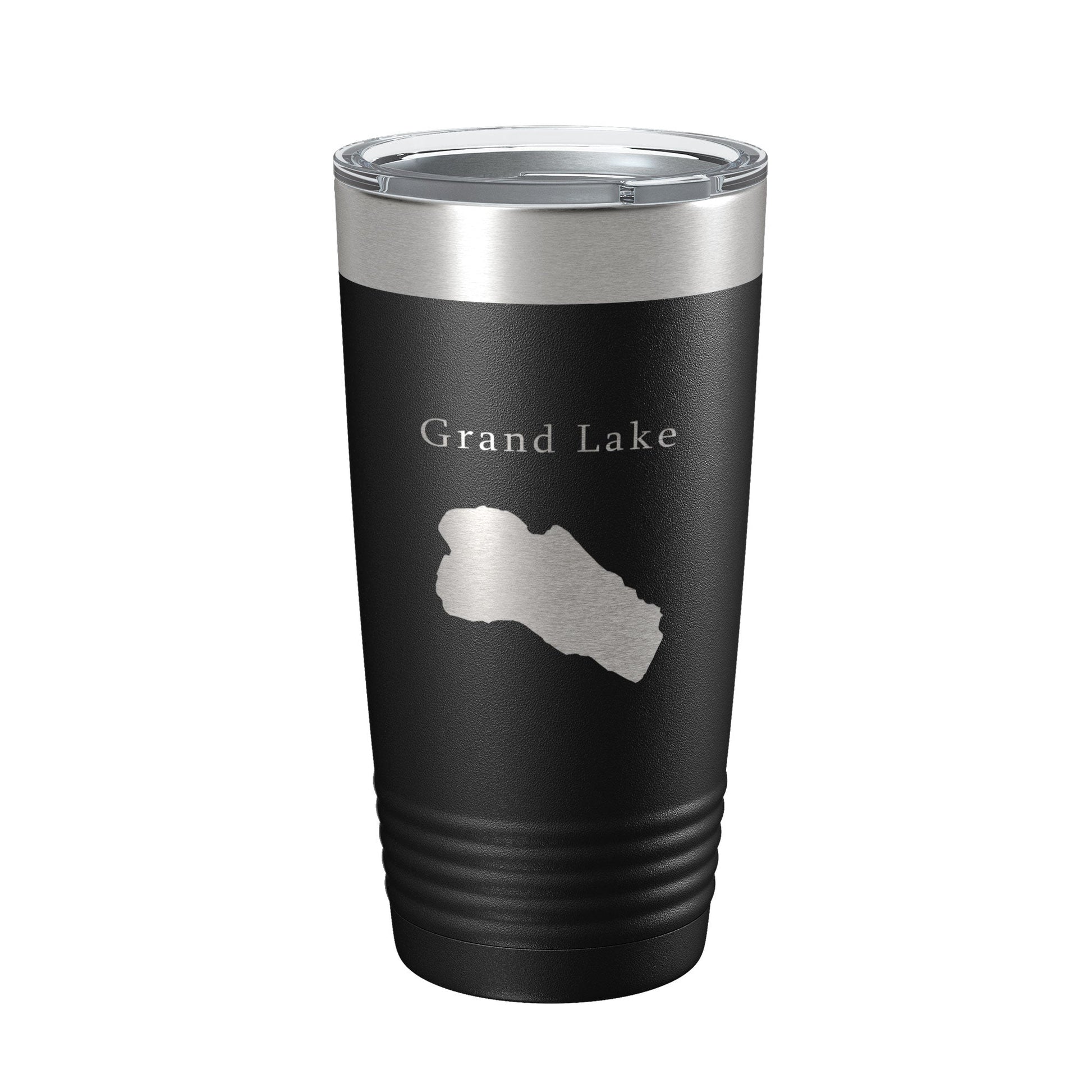 Grand Lake Map Tumbler Travel Mug Insulated Laser Engraved Coffee Cup Colorado 20 oz-0