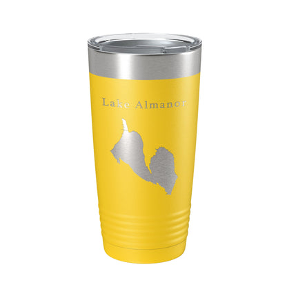 Lake Almanor Map Tumbler Travel Mug Insulated Laser Engraved Coffee Cup California 20 oz-4
