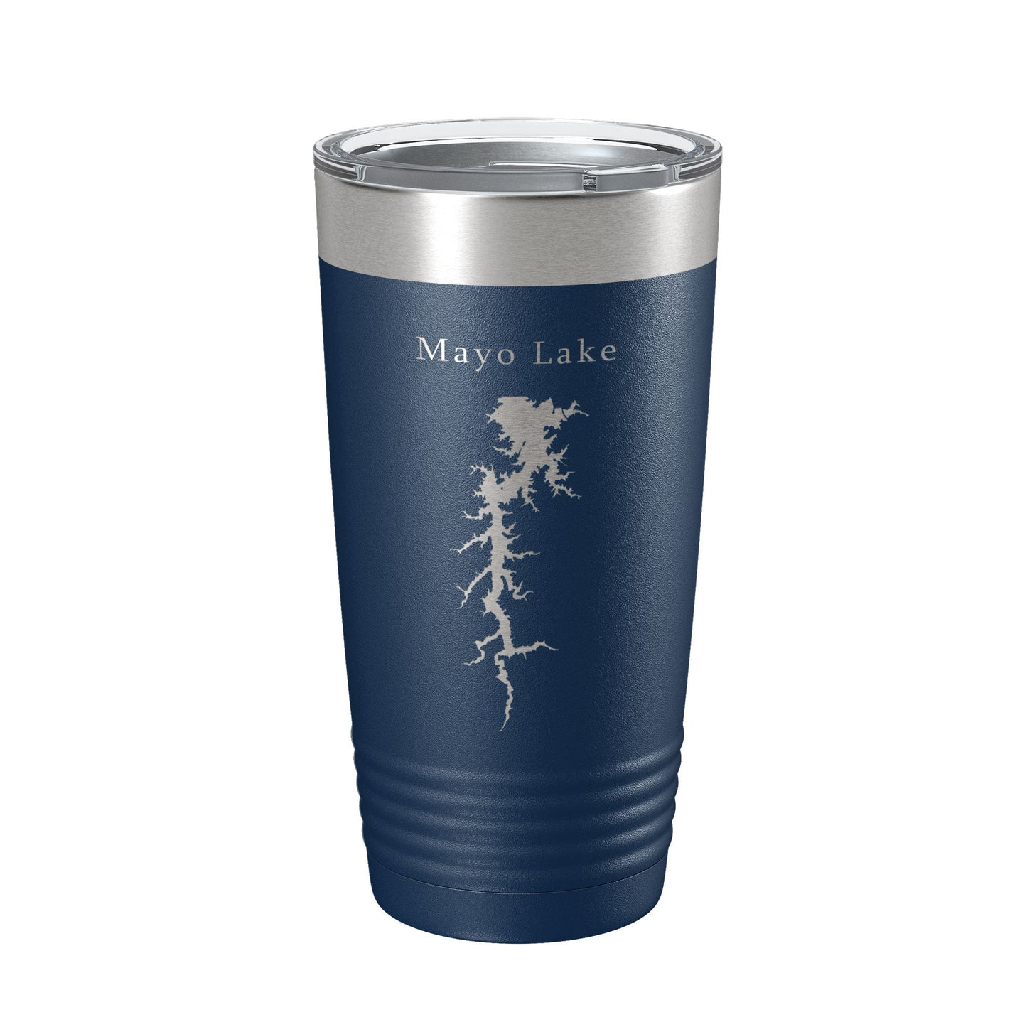 Mayo Lake Map Tumbler Travel Mug Insulated Laser Engraved Coffee Cup North Carolina 20 oz-8