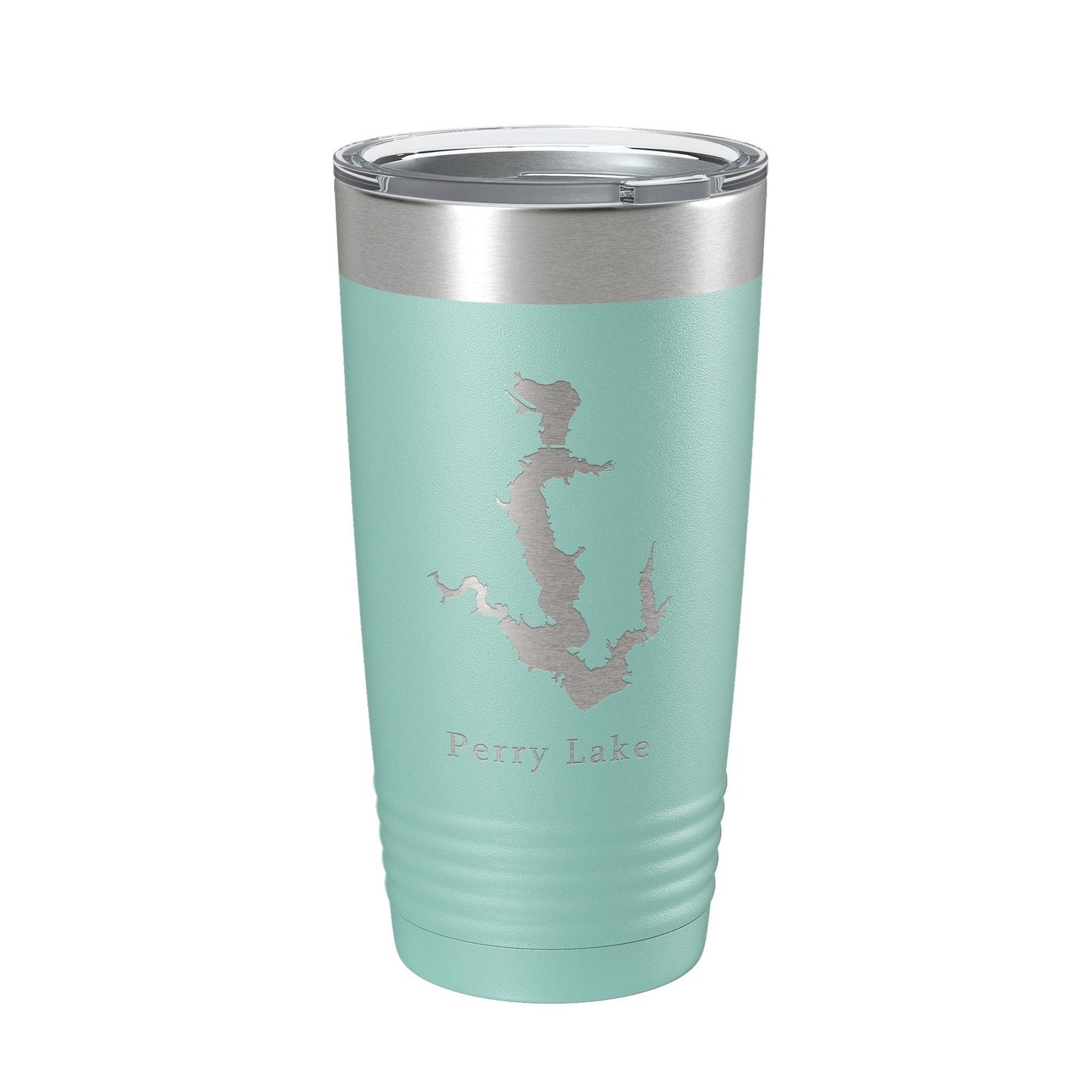 Perry Lake Map Tumbler Travel Mug Insulated Laser Engraved Coffee Cup Kansas 20 oz-12
