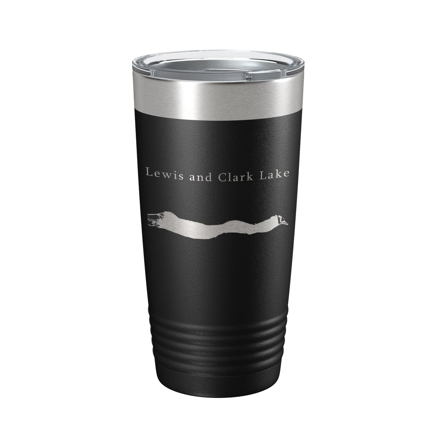 Lewis and Clark Lake Map Tumbler Travel Mug Insulated Laser Engraved Coffee Cup Nebraska South Dakota 20 oz-5