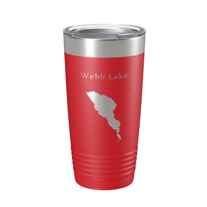 Webb Lake Map Tumbler Travel Mug Insulated Laser Engraved Coffee Cup Maine 20 oz-10