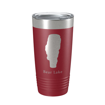 Bear Lake Map Tumbler Travel Mug Insulated Laser Engraved Coffee Cup Idaho 20 oz-18