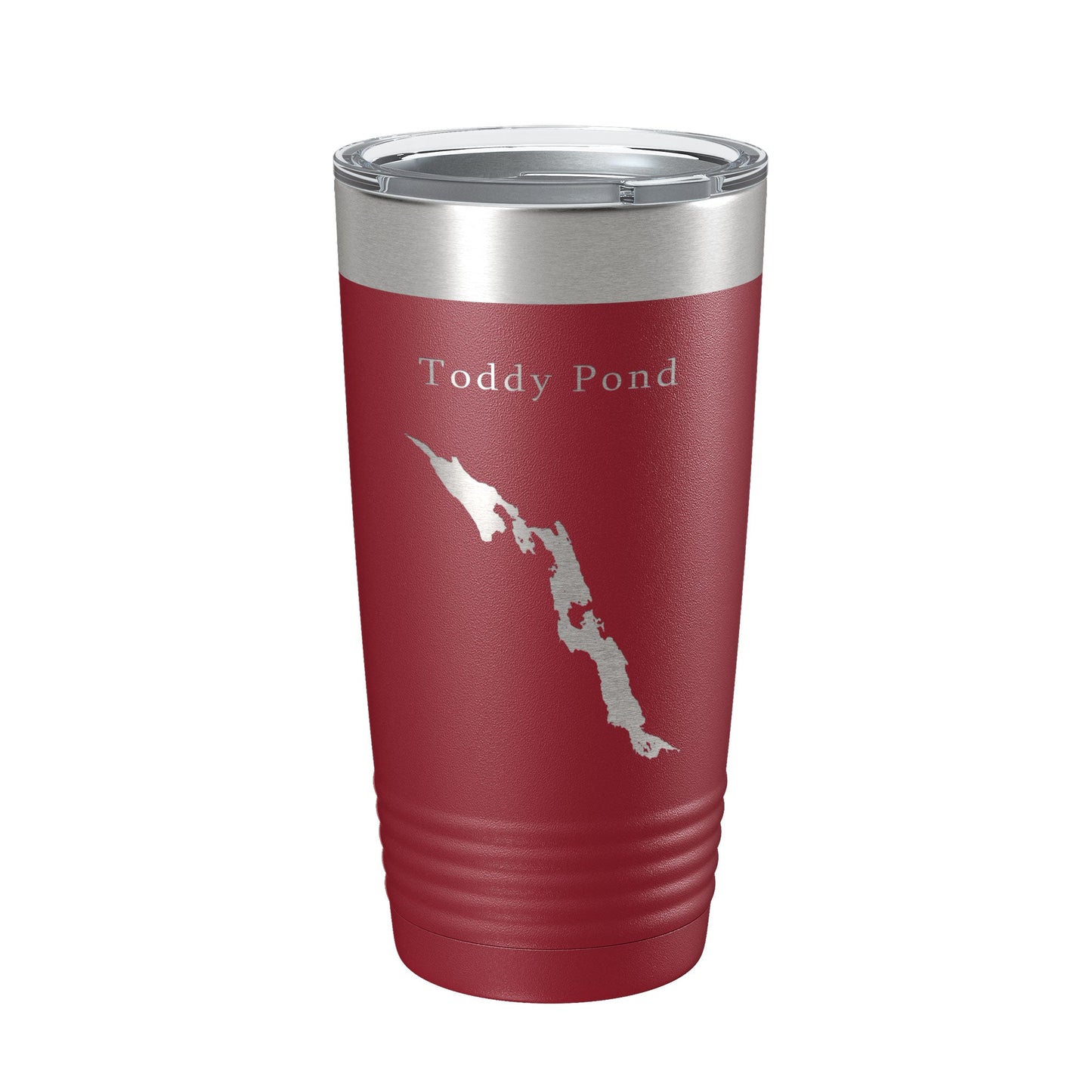Toddy Pond Tumbler Lake Map Travel Mug Insulated Laser Engraved Coffee Cup Maine 20 oz-18