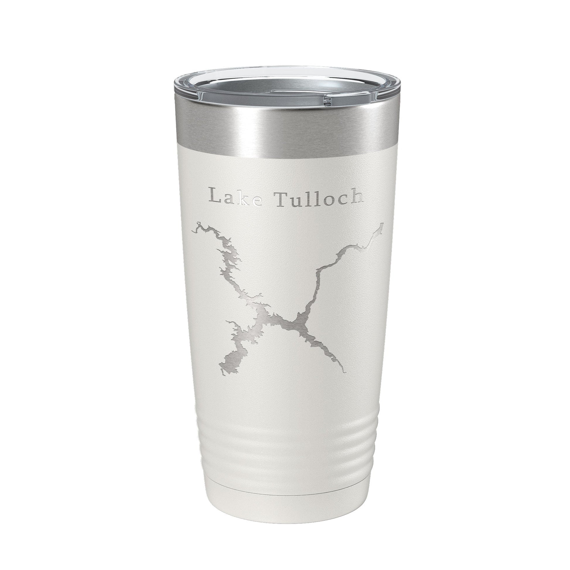 Lake Tulloch Map Tumbler Travel Mug Insulated Laser Engraved Coffee Cup California 20 oz-1