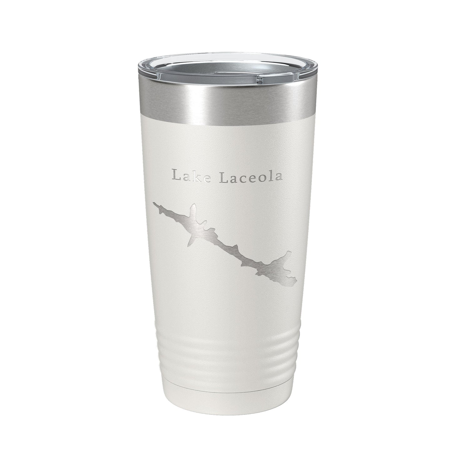 Lake Laceola Map Tumbler Travel Mug Insulated Laser Engraved Coffee Cup Blue Creek Georgia 20 oz-1