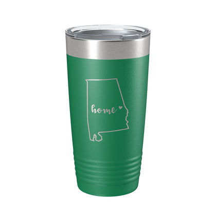 Alabama Tumbler Home State Travel Mug Insulated Laser Engraved Map Coffee Cup 20 oz-9