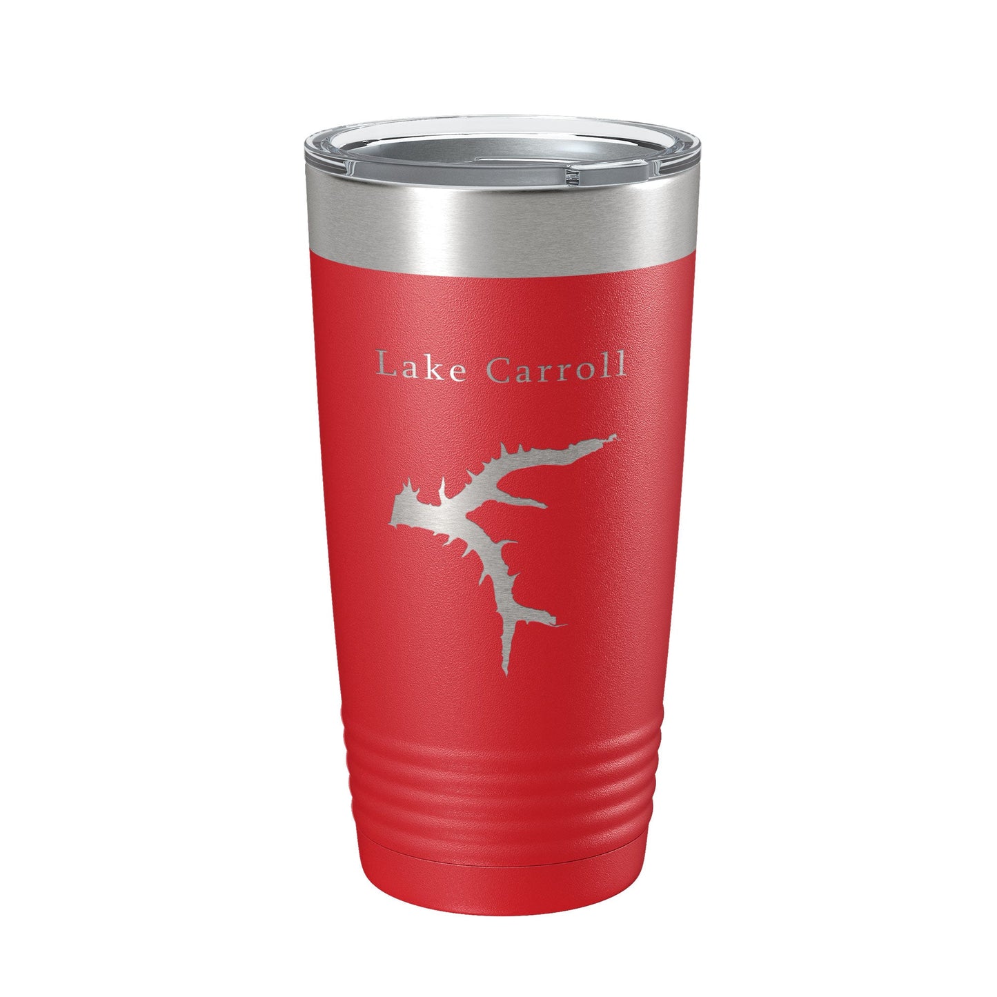 Lake Carroll Map Tumbler Travel Mug Insulated Laser Engraved Coffee Cup Illinois 20 oz-10