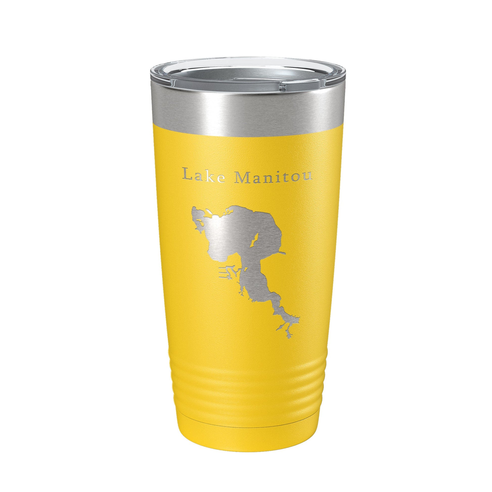 Lake Manitou Map Tumbler Travel Mug Insulated Laser Engraved Coffee Cup Indiana 20 oz-4