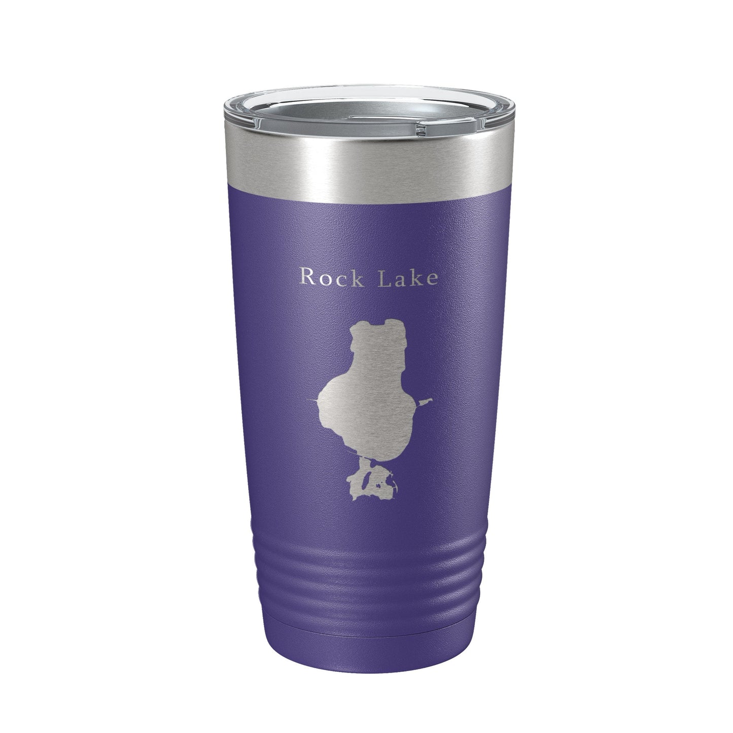 Rock Lake Map Tumbler Travel Mug Insulated Laser Engraved Coffee Cup Wisconsin 20 oz-15