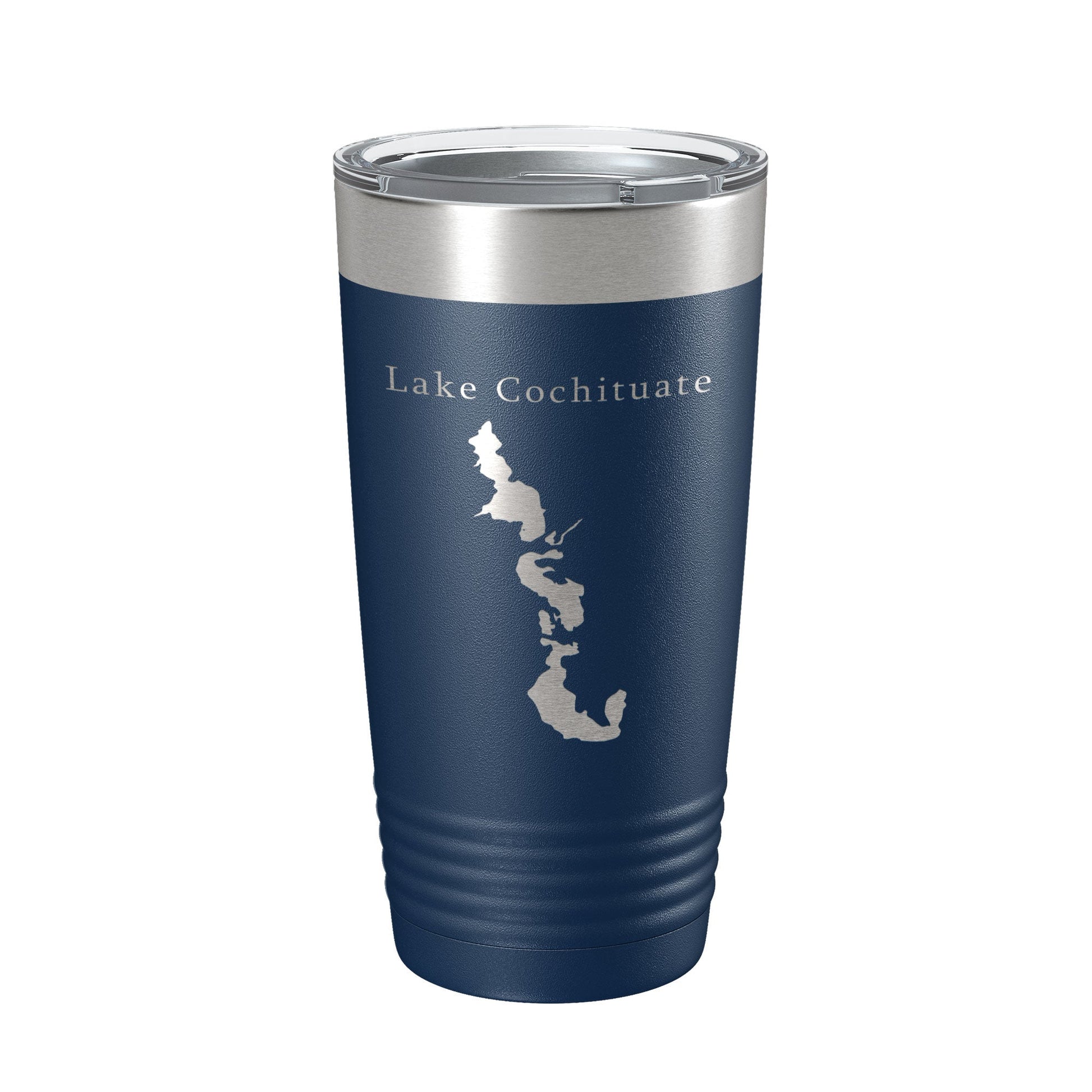 Lake Cochituate Map Tumbler Travel Mug Insulated Laser Engraved Coffee Cup Massachusetts 20 oz-2