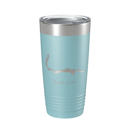 Eagle Lake Map Tumbler Travel Mug Insulated Laser Engraved Coffee Cup Maine 20 oz-13