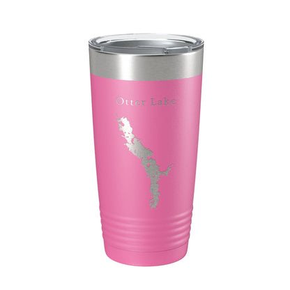 Otter Lake Map Tumbler Travel Mug Insulated Laser Engraved Coffee Cup Colburn Wisconsin 20 oz-11