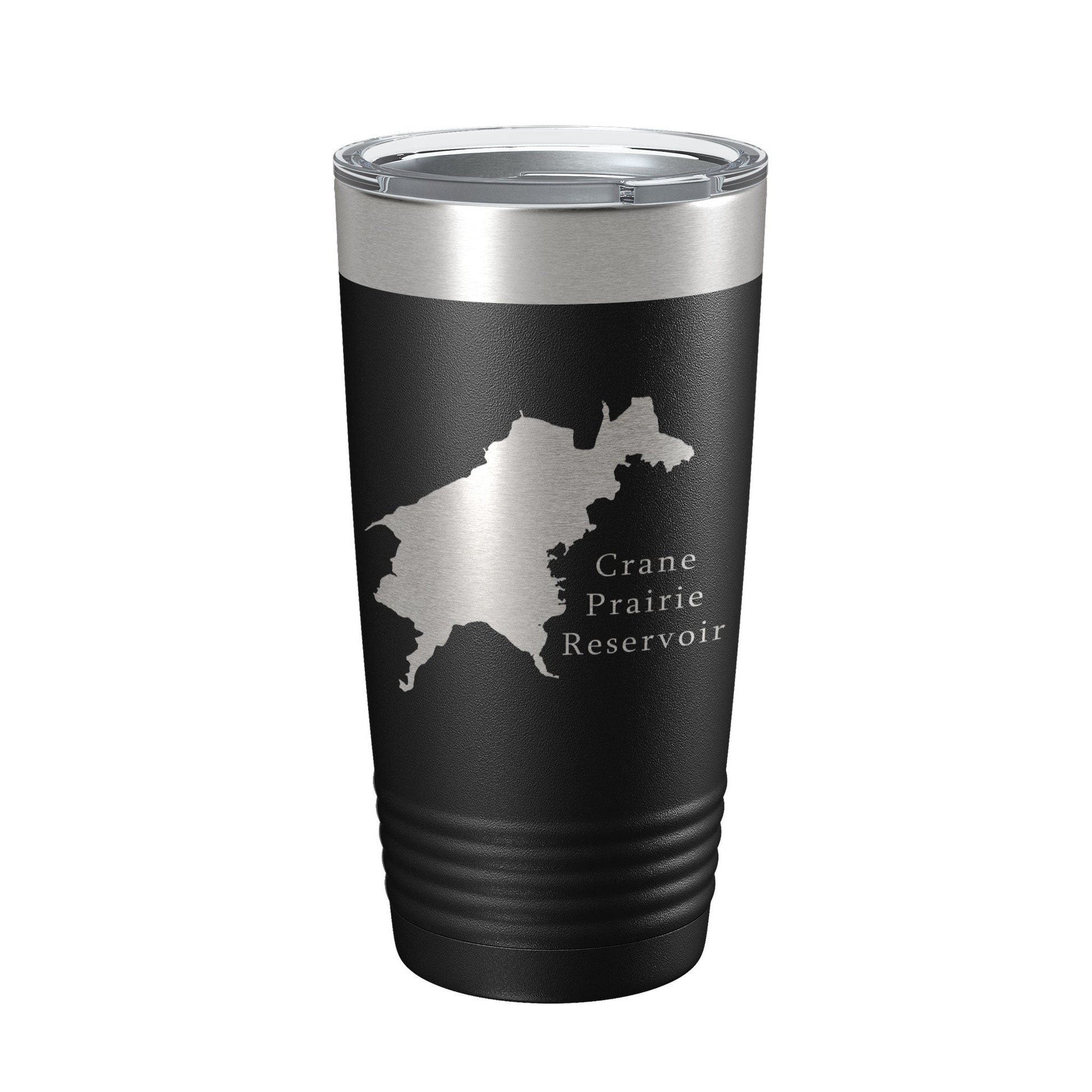 Crane Prairie Reservoir Tumbler Lake Map Travel Mug Insulated Laser Engraved Coffee Cup Oregon 20 oz-5