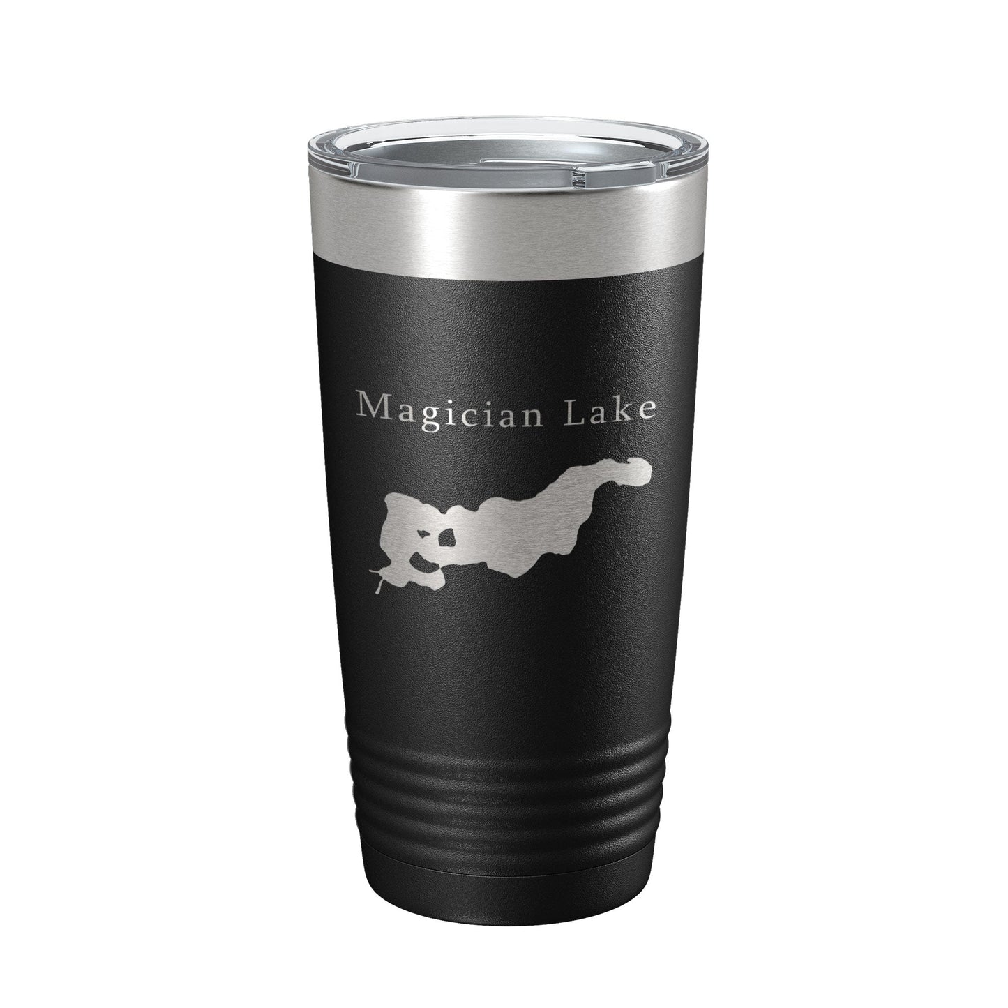 Magician Lake Map Tumbler Travel Mug Insulated Laser Engraved Coffee Cup Michigan 20 oz-5