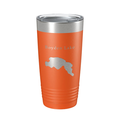 Boyden Lake Map Tumbler Travel Mug Insulated Laser Engraved Coffee Cup Maine 20 oz-17