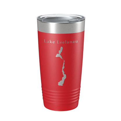 Lake Leelanau Map Tumbler Travel Mug Insulated Laser Engraved Coffee Cup Michigan 20 oz-10