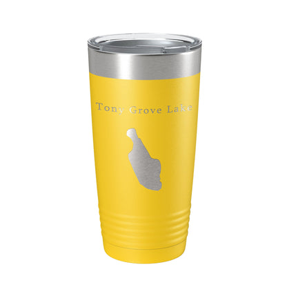 Tony Grove Lake Map Tumbler Travel Mug Insulated Laser Engraved Coffee Cup Utah 20 oz-19