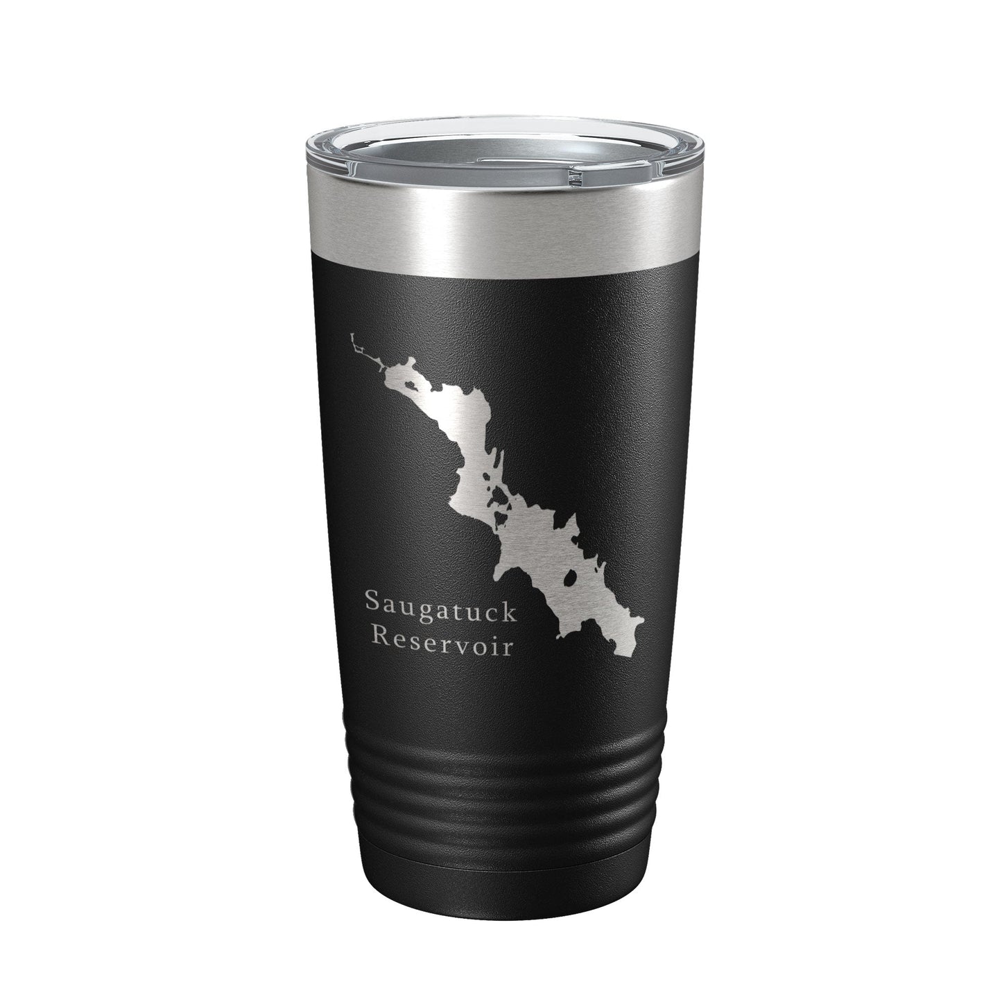Saugatuck Reservoir Tumbler Lake Map Travel Mug Insulated Laser Engraved Coffee Cup Connecticut 20 oz-5