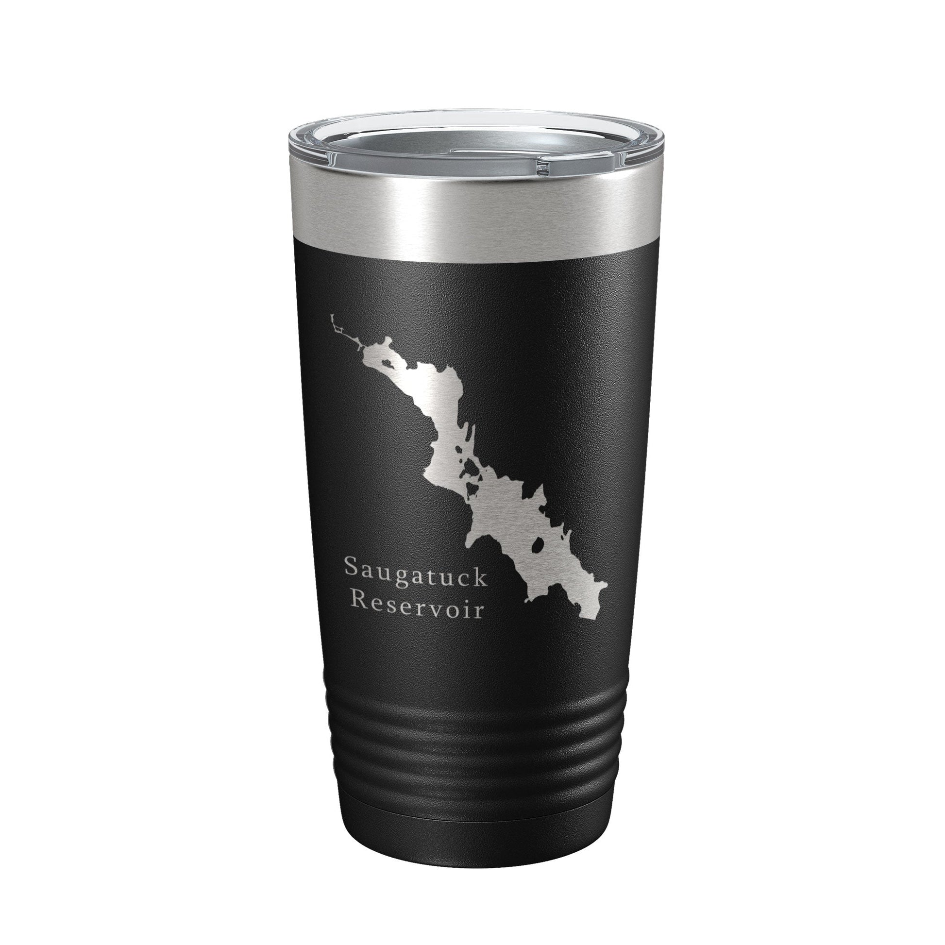 Saugatuck Reservoir Tumbler Lake Map Travel Mug Insulated Laser Engraved Coffee Cup Connecticut 20 oz-5