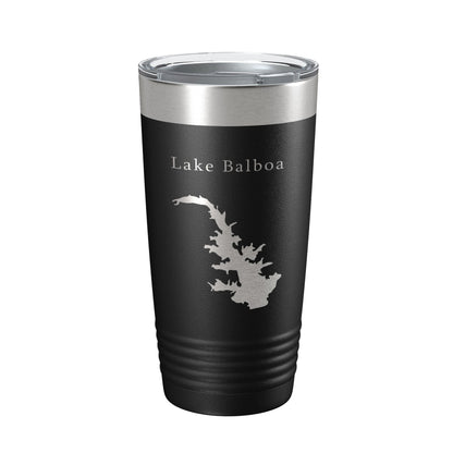 Lake Balboa Map Tumbler Travel Mug Insulated Laser Engraved Coffee Cup Hot Springs Village Arkansas 20 oz-5