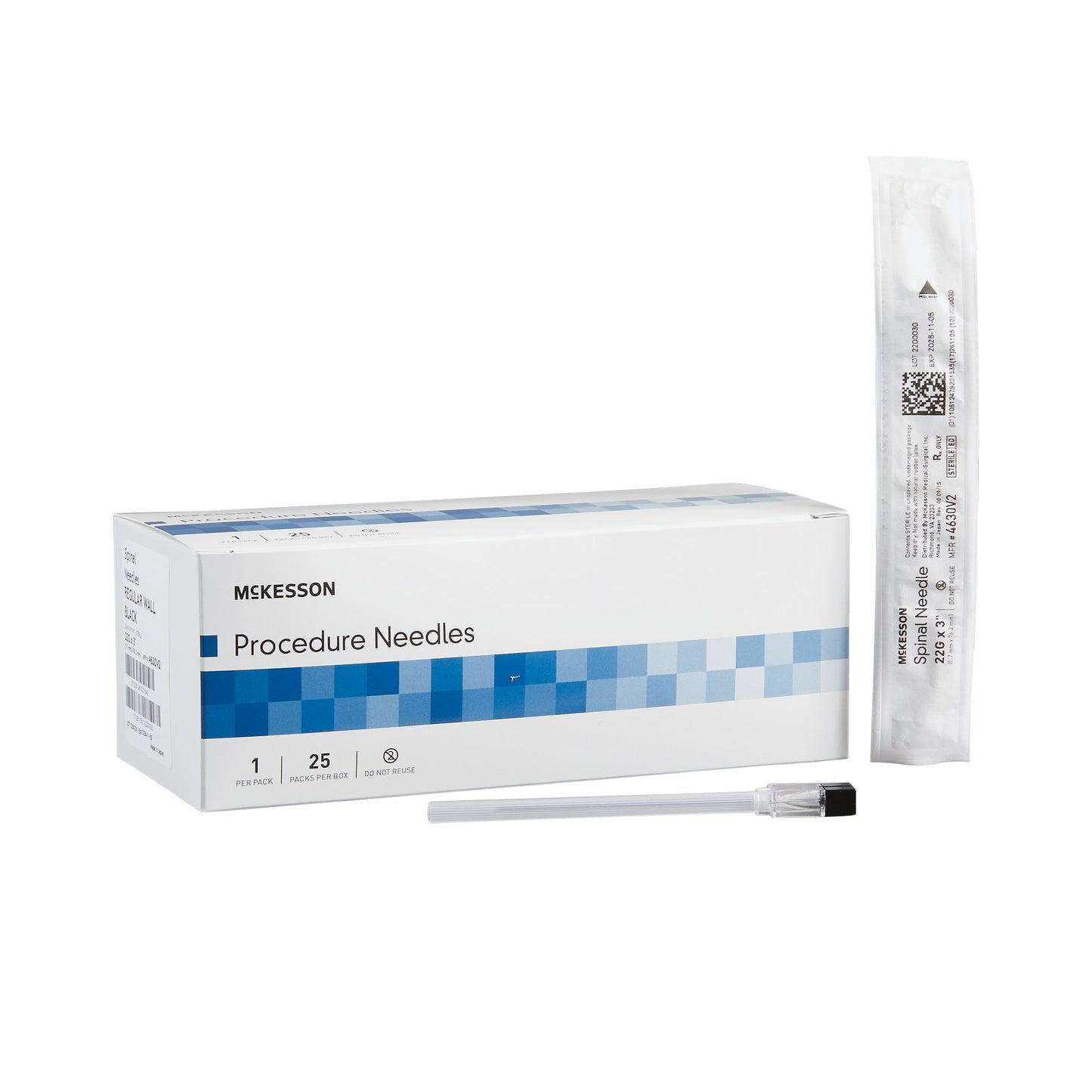 Spinal Needle McKesson Quincke Style 22 Gauge 3 Inch Sterile