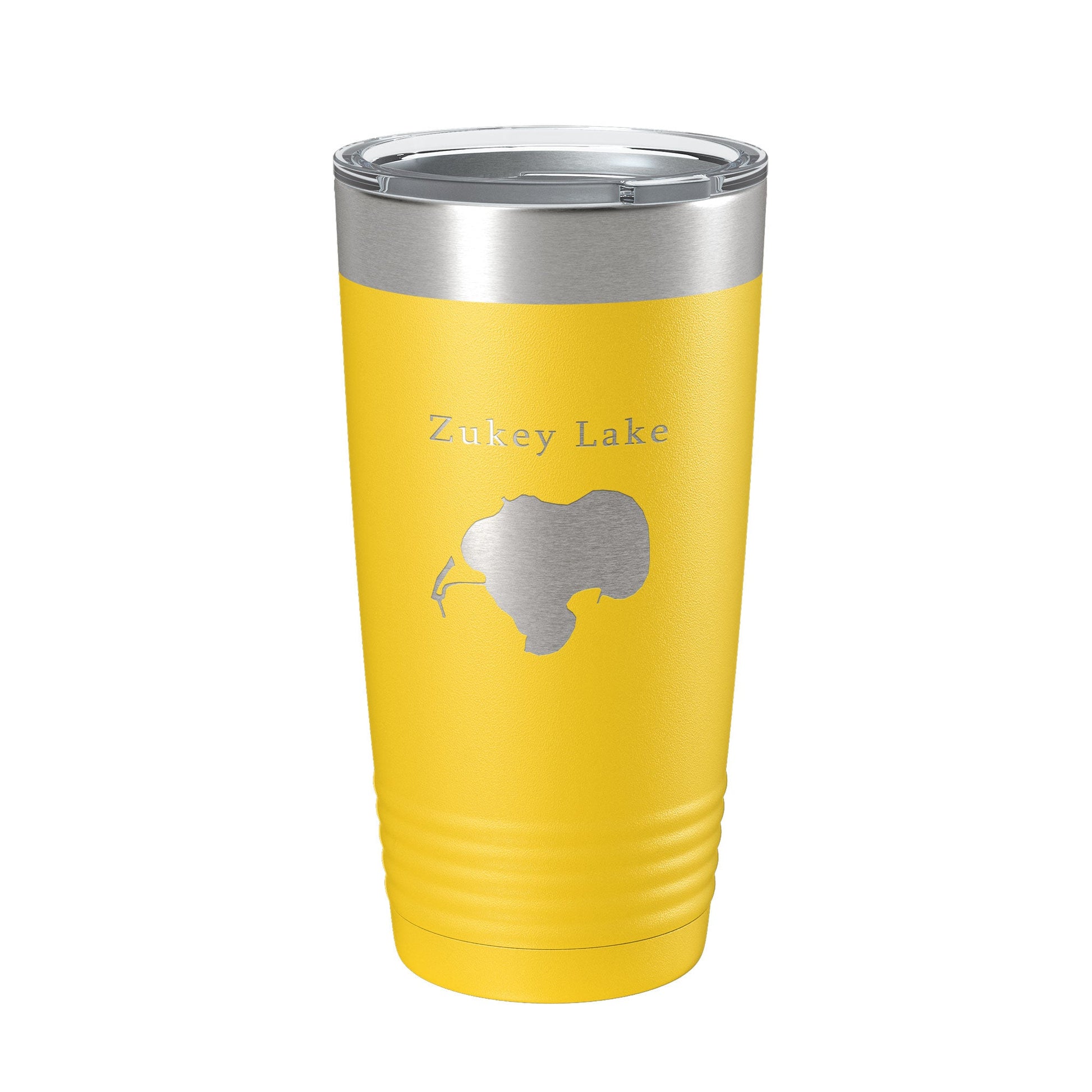 Zukey Lake Map Tumbler Travel Mug Insulated Laser Engraved Coffee Cup Huron River Chain of Lakes Michigan 20 oz-4