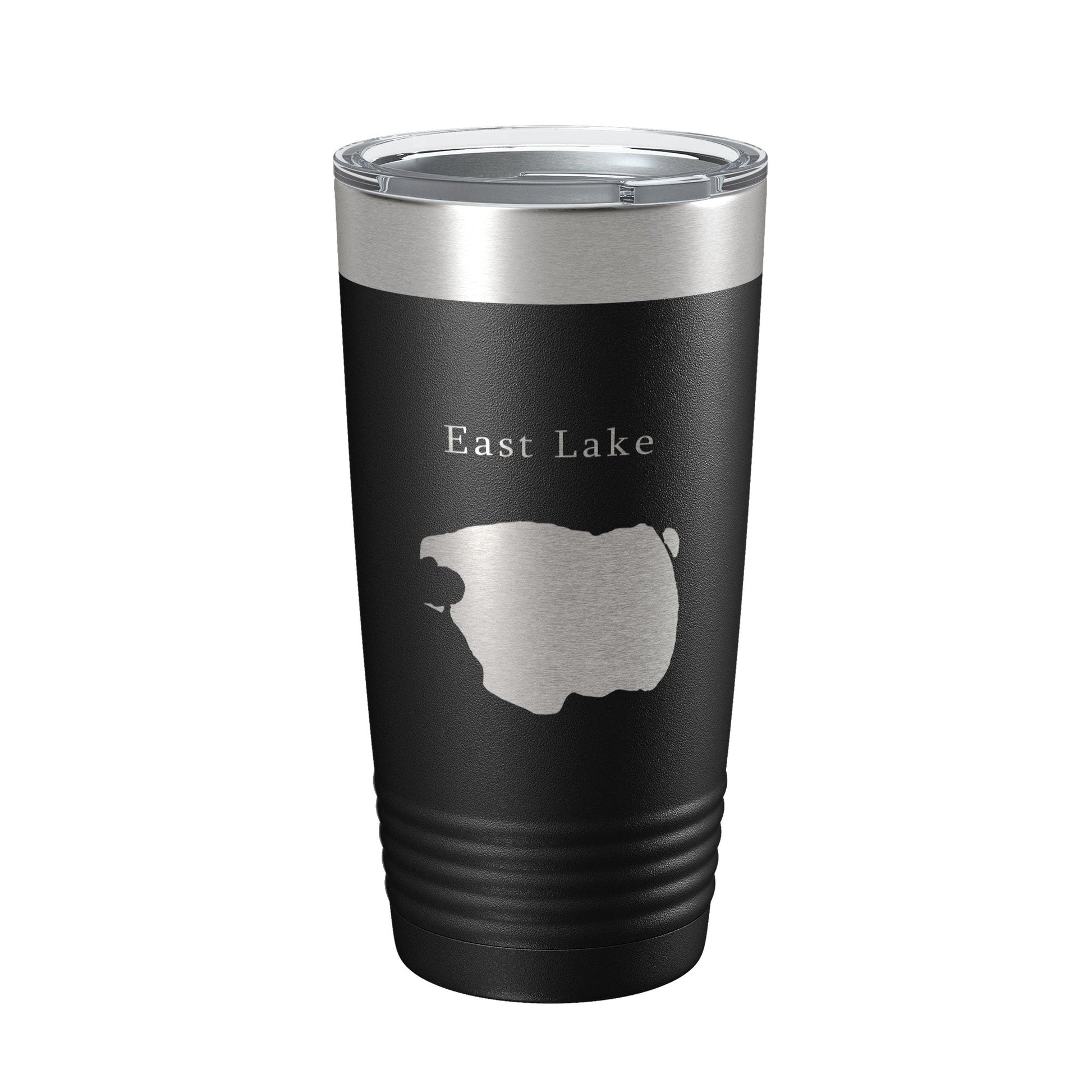 East Lake Map Tumbler Travel Mug Insulated Laser Engraved Coffee Cup Oregon 20 oz-0