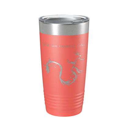 William Bill Dannelly Reservoir Tumbler Lake Map Travel Mug Insulated Laser Engraved Coffee Cup Millers Ferry Alabama 20 oz-20
