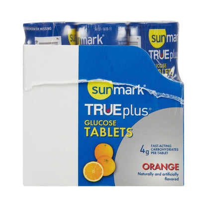 Glucose Supplement sunmark® TRUEplus™ 10 per Bottle Chewable Tablet Orange Flavor