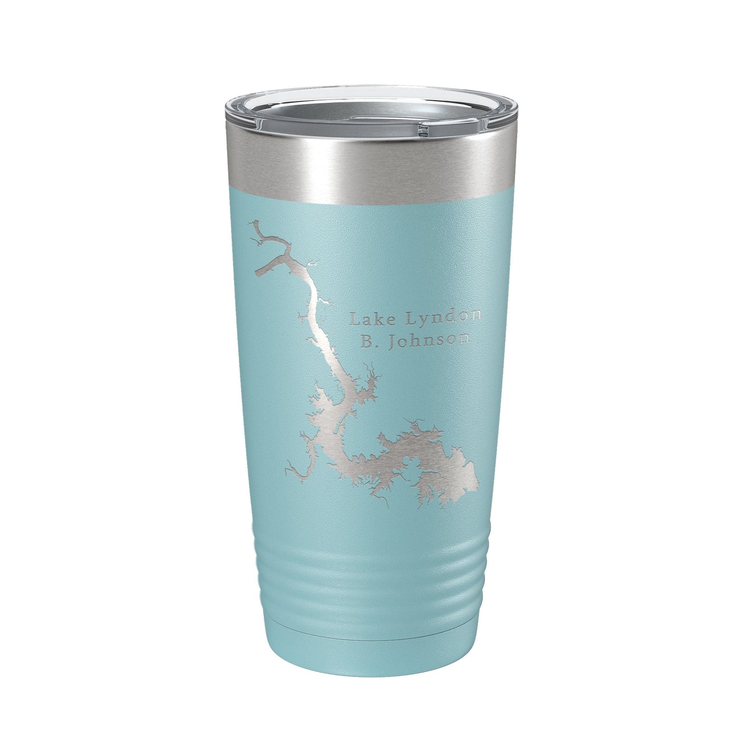 Lake Lyndon B. Johnson Map Tumbler Travel Mug Insulated Laser Engraved Coffee Cup Texas 20 oz-13
