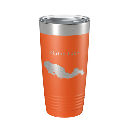 Skilak Lake Map Tumbler Travel Mug Insulated Laser Engraved Coffee Cup Alaska 20 oz-17