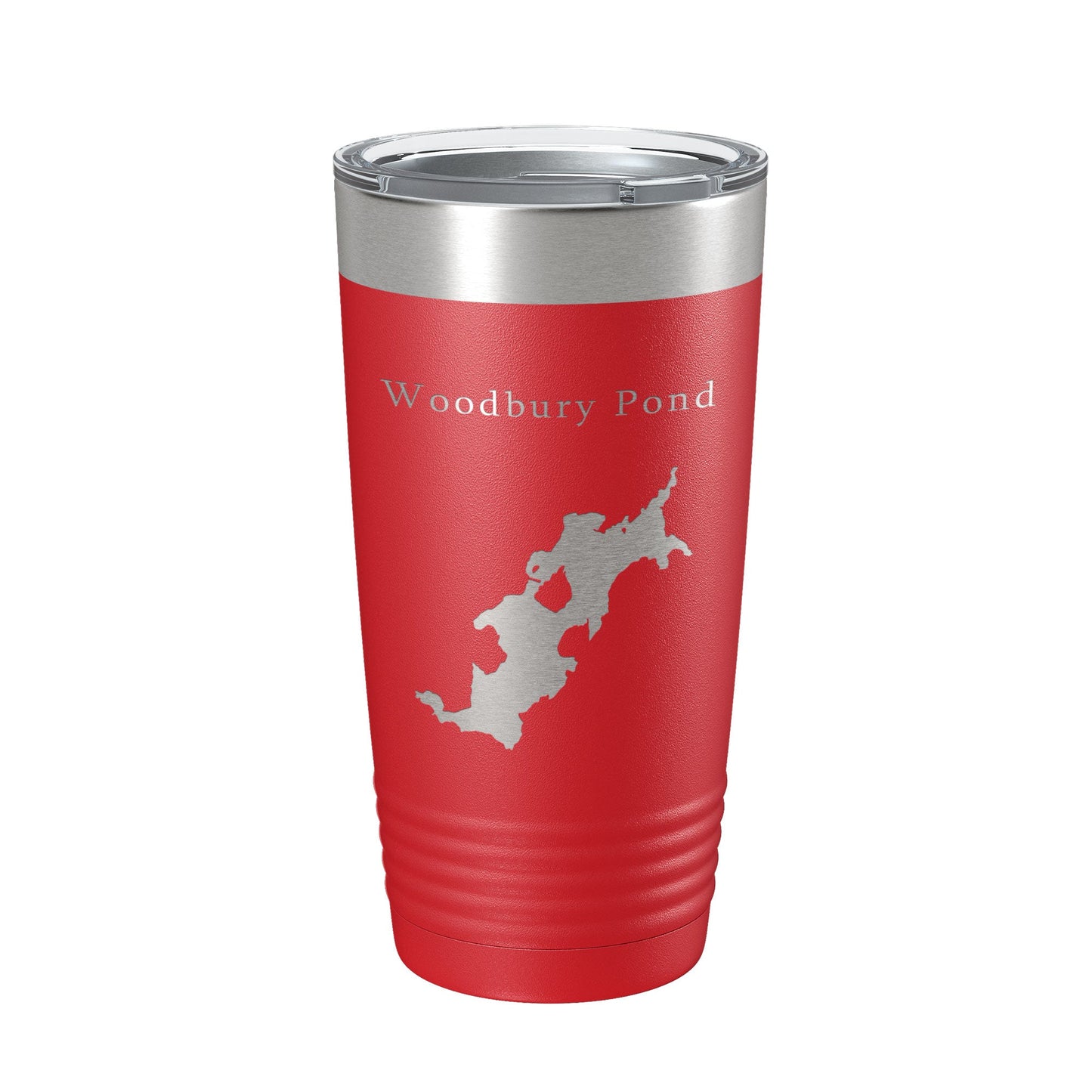 Woodbury Pond Tumbler Lake Map Travel Mug Insulated Laser Engraved Coffee Cup Maine 20 oz-10