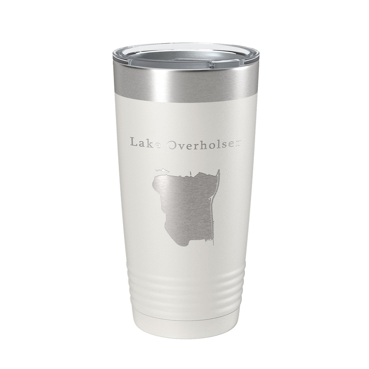 Lake Overholser Map Tumbler Travel Mug Insulated Laser Engraved Coffee Cup Oklahoma 20 oz-1