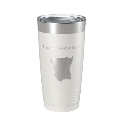 Lake Overholser Map Tumbler Travel Mug Insulated Laser Engraved Coffee Cup Oklahoma 20 oz-1
