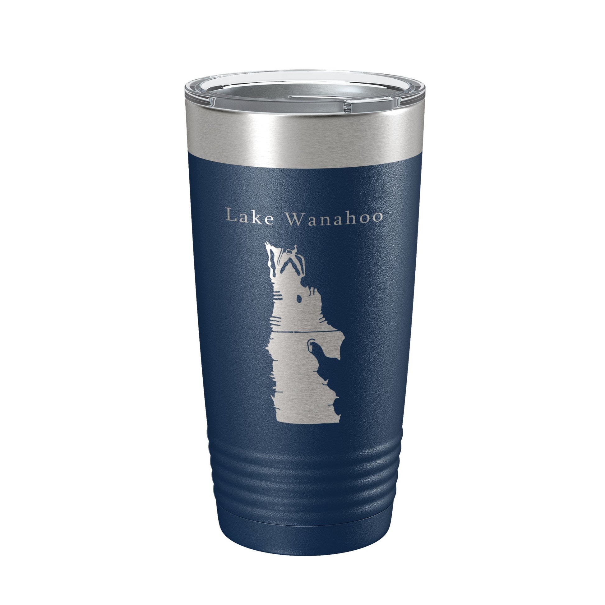 Lake Wanahoo Map Tumbler Travel Mug Insulated Laser Engraved Coffee Cup Nebraska 20 oz-2