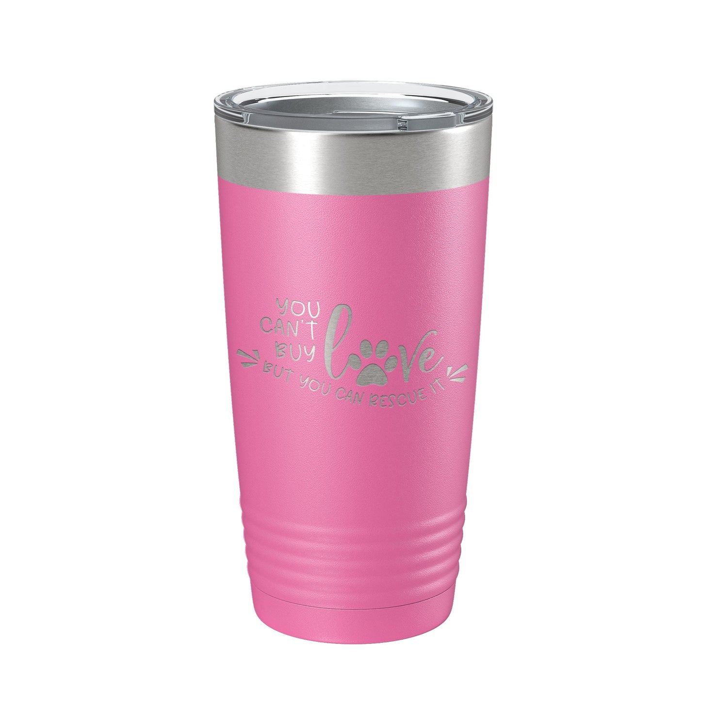 Rescue Dog Tumbler You Can't Buy Love But You Can Rescue It Travel Mug Gift Insulated Laser Engraved Coffee Cup 20 oz-11